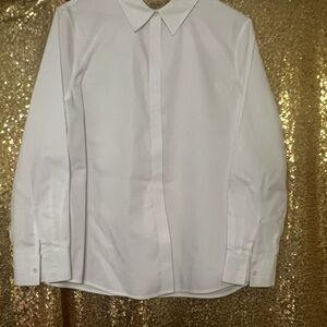 Elegant White Men's Dress Shirt